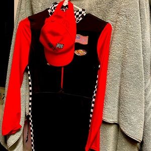 Youth race car costume with hat
